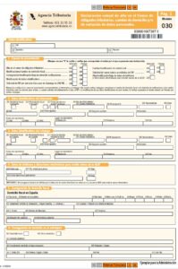 Formular steuerliche Anmeldung Spanien 030